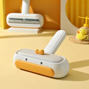 Pet Hair Remover Roller Reusable Two-Way Lint Removal Brush For Furniture Sofa Clothes ABS Plastic Manual Tool