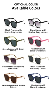 Collapsible kids sunglasses in eight assorted colors with UV protection and plastic frames