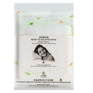 Single-packed thickened cotton disposable bath towel for travel and hotel use