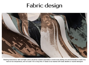 Close-up of abstract artistic fabric pattern in brown and beige with soft texture