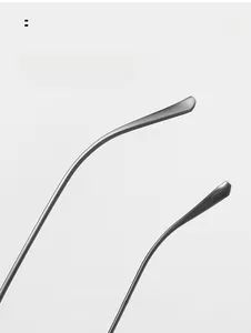 Close-up of comfortable nose pads on silver metal cat-eye sunglasses frames