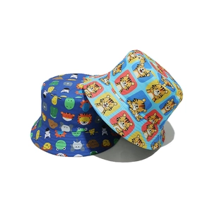 Chapeaux bob pour enfants avec motifs animaux et larges bords de protection solaire