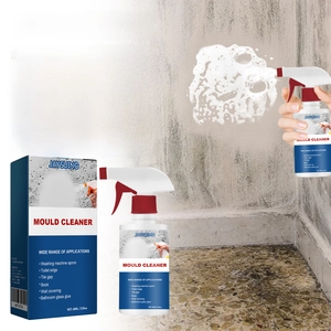 Deep mold remover spray 60ml showing before and after effect on wall and tile surfaces