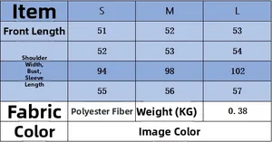 Detaillierte Größentabelle für den schmal geschnittenen langärmeligen Retro-Strickpullover
