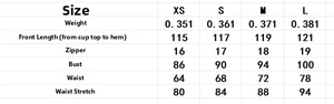 Detailed size chart showing bust, waist, and length for coconut print vacation dress