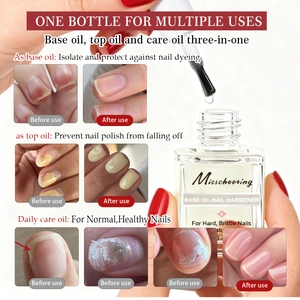 3-in-1 nail hardener and nourishing cuticle oil in a dropper bottle for nail repair