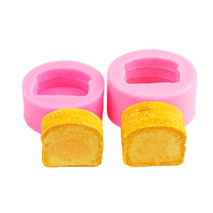 Moule En Silicone En Forme De Pain Toast Pour Décoration De Gâteau DIY Cuisson Bougie Résine Et Artisanat