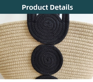 Detailed macro view showing the woven texture and black spiral decorative stitching