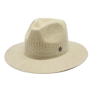 Chapeau Fedora Panama Tissé À Large Bord Protection Solaire Respirant Plage Voyage Style Jazz Avec Ceinture En Similicuir