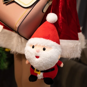 Classic plush Santa Claus doll hanging pendant accessory for Christmas decoration