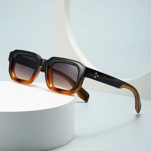 Retro Thick Frame Square Sunglasses For Women Men Fashion UV400 Protection TR Frame PC Lens Eyewear