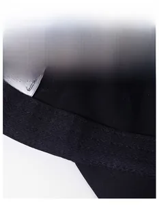 Detail view of the widened sweatband and breathable fabric inside the baseball cap