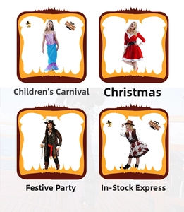 Halloween Navidad pirata sirena disfraz cosplay fiesta vestimenta para ninos y adultos