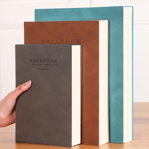 Professional Business Notebook Soft PU Leather Cover Thick Dowling Paper Office Meeting Journal Time Management Simple