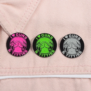 Rund Emaille Brosche Pin Statement Grafik Abzeichen Für Rucksack Kleidung Dekoration Unisex Ins Stil