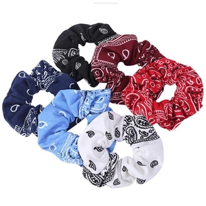 Französische Vintage Paisley Muster Stoff Haargummis Für Damen Süße Elegante Elastische Haarbänder Westlichen Stil Haarseil Zubehör