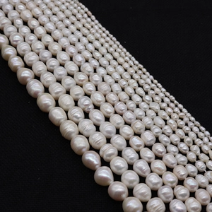 Grade A Natural Freshwater Pearl Loose Beads Rice Shape Baroque Style Threaded For DIY Jewelry Making Accessories Necklace Bracelet
