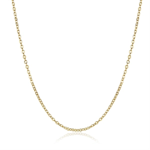 Minimalist gold titanium steel butterfly necklace with elegant round link chain design