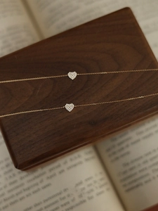Heart Bracelet 925 Sterling Silver Cubic Zirconia Adjustable Gold Plated Minimalist Elegant Jewelry Women Gift