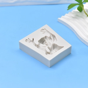 Halloween character silicone mold for DIY candles and soap with detailed 45-degree angle view