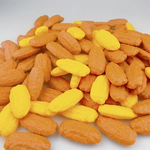 Creative bulk chicken wing toy pens with realistic texture in yellow and orange colors