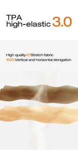 Détail du tissu TPA 3.0 haute élasticité avec 150 % d'allongement pour yoga