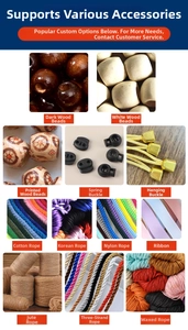 Detailed grid of assorted DIY drawstring bag cords and spring toggle stoppers