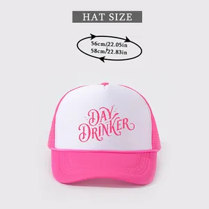 Tableau des tailles détaillé pour casquette trucker Day Drinker de 56cm à 58cm