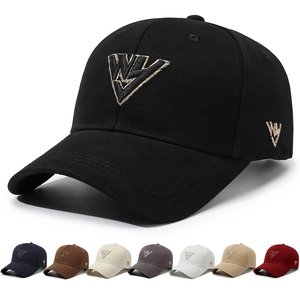 Berretto da Baseball in Cotone Retrò Ricamato Parasole Regolabile Moda WV Lettera Logo Cappello Sportivo Per Uomo Donna Outdoor Viaggio