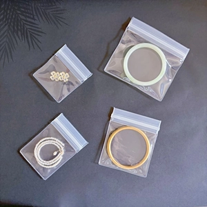 Transparent jewelry storage bags in multiple sizes for anti-oxidation earring protection