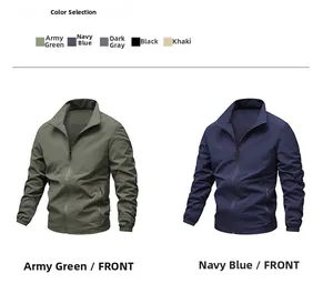 Detailed front view showing lightweight windbreaker texture and elastic cuff features