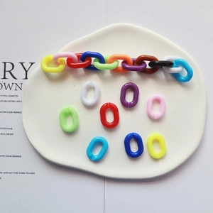 Maillons De Chaîne Ouverts En Acrylique Connecteurs Colorés En Forme De U Pour La Fabrication De Bijoux DIY Accessoires