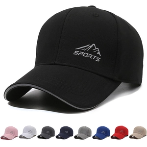 Casquette de Baseball de Sport Unisexe Chapeau de Soleil Ajustable Respirant en Coton Polyester pour Hommes Femmes Décoration de Motif de Montagne et Lettres