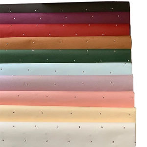 Sparkling crystal studded flower wrapping paper available in various vibrant colors
