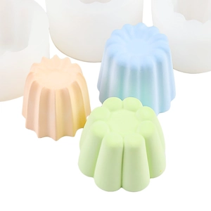 3D-Cannelé-Silikonform-Set für handgefertigte Kerzen, Seifen und Schokoladenfiguren