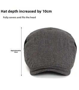Detail view of the 10cm deep cap design for a secure and comfortable fit on the head