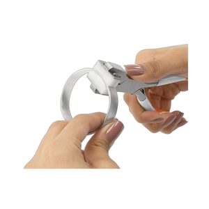 Metal bracelet bender with nylon jaws for DIY jewelry making and metal shaping tool