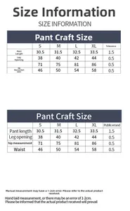 Tableau détaillé des tailles pour shorts de yoga à taille en V de la taille S à XL