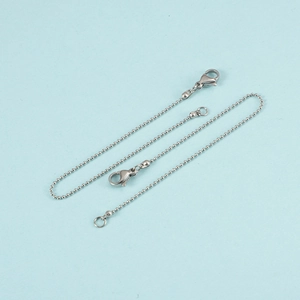 Minimalist Ball Chain Bracelet Anklet 304 Stainless Steel Mirror Polished Jewelry For Women Unisex Bead Chain With Lobster Clasp