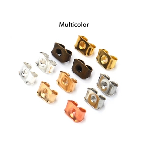 Butterfly Earring Backs Iron Metal Clutch Earring Nuts Replacements For DIY Jewelry Making Accessories