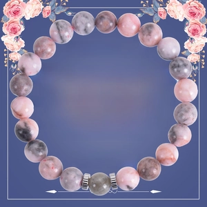 Bracelet En Perles De Pierre Naturelle Avec Carte De Vœux Bijoux Faits À La Main Cadeau Pour Mère Fille Femmes