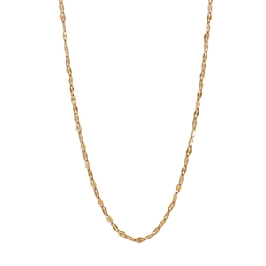 French vintage style natural stone stainless steel pendant necklace in gold finish