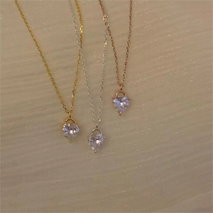 S925 sterling silver heart pendant necklaces in gold, silver, and rose gold finishes