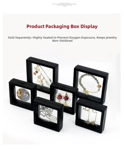 Detailed view of black PE film jewelry boxes for air-tight anti-oxidation storage