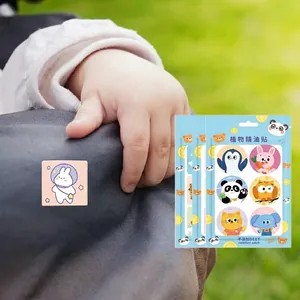 Mückenschutz Aufkleber Natürliches Pflanzliches Ätherisches Öl DEET-Frei Outdoor Schutz Cartoon Tiermuster Für Kinder Babys