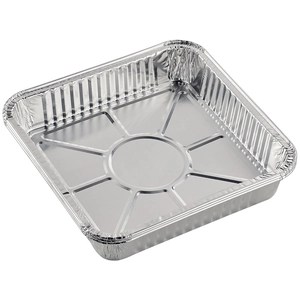 Square food-grade aluminum foil containers for air fryer baking and grilling use