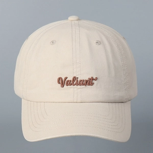 Unisex Gewassen Katoenen Honkbalpet Met Valiant Letter Borduurwerk Soft Top Verstelbare Mode Eendenbek Hoed Voor Heren Vrouwen