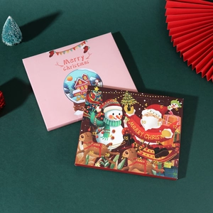 Kerst Adventskalender Cadeaudoos met 24 Vakjes voor DIY-armbanden en Illustraties