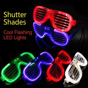 Five-color LED shutter glasses with glowing light effect for parties and KTV events