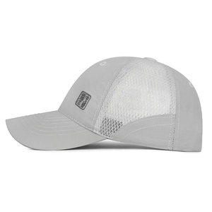 Lightweight mesh sun cap with quick-dry fabric and embroidery for outdoor sports